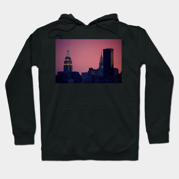 Empire State Building and Chrysler Building Hoodie by rollier